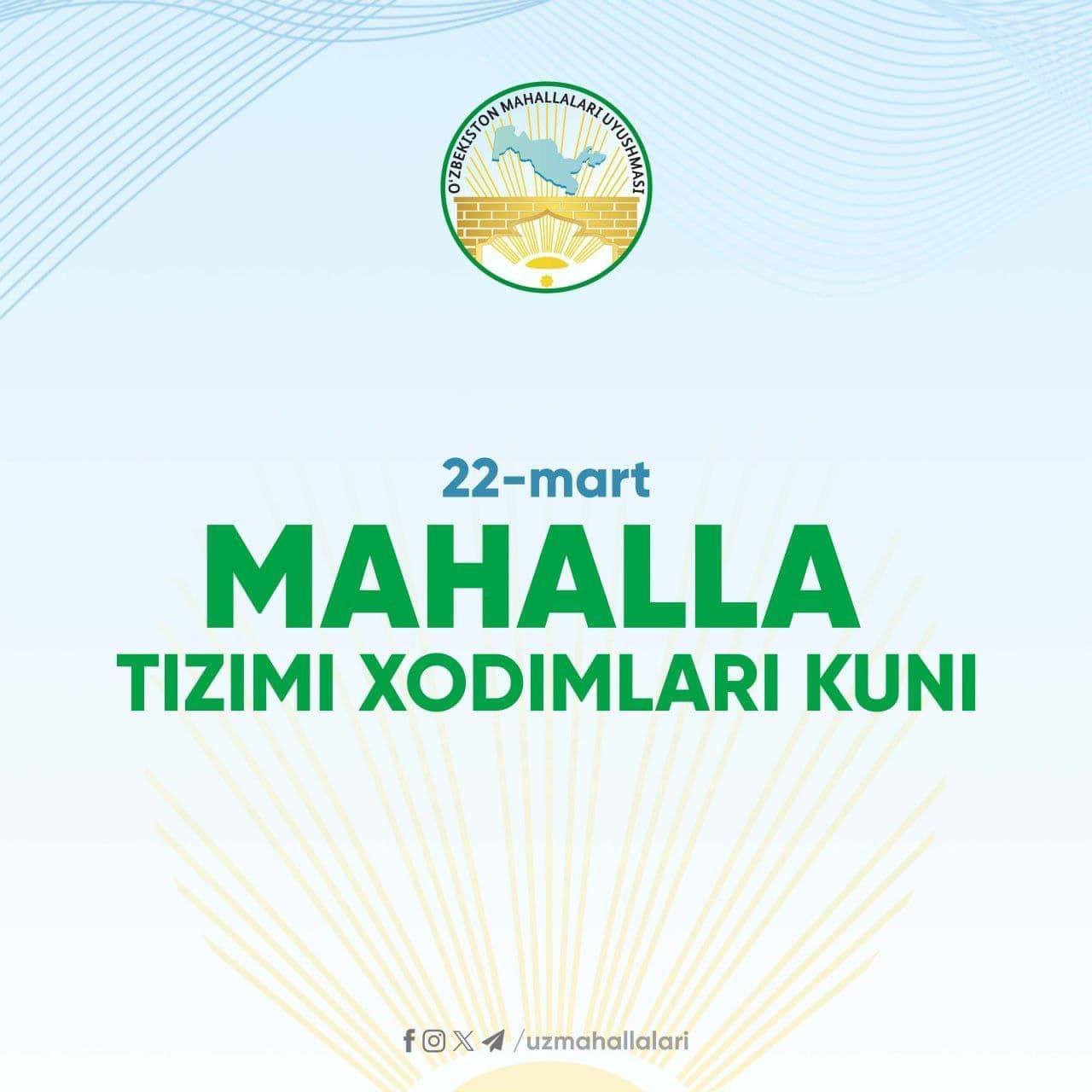 Mahalla tizimi xodimlari kuni